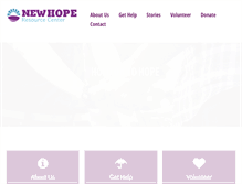 Tablet Screenshot of hoperesource.org